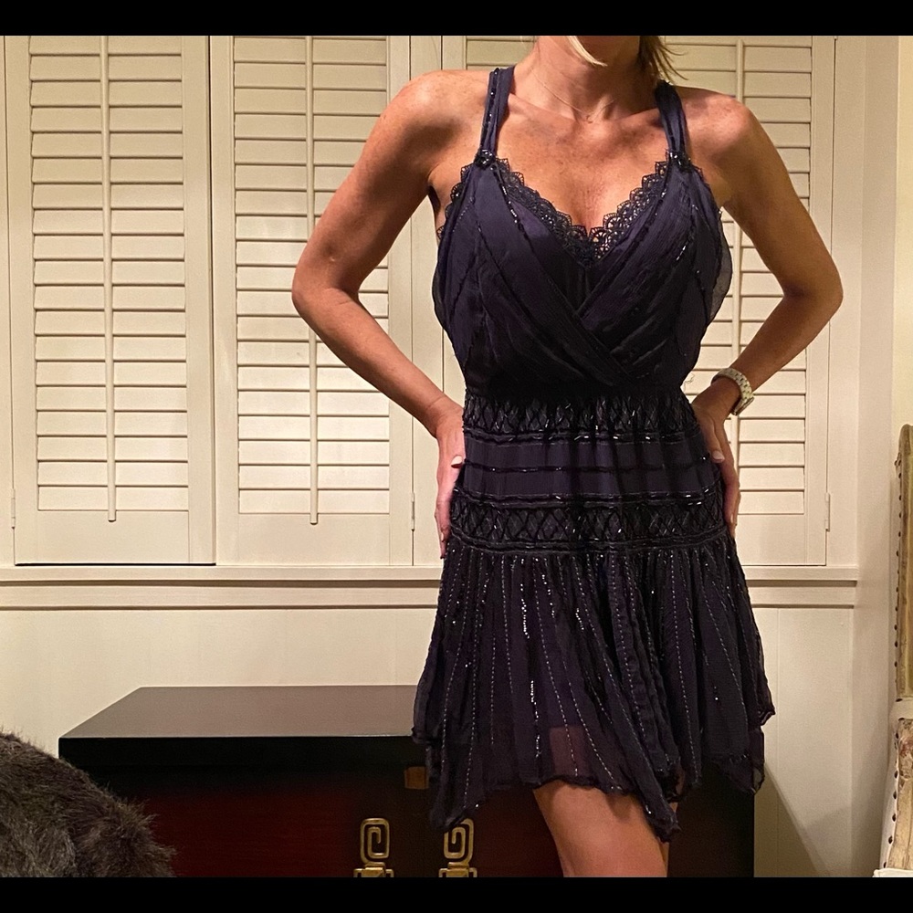 Free People beautiful rare beaded dressy or fun gown